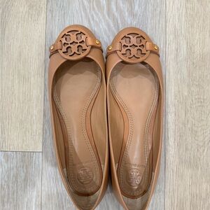 Tory Burch Brown Leather Flats